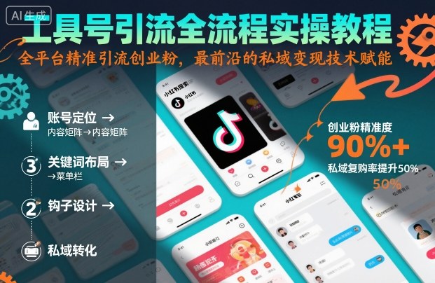 工具号引流全流程保姆级实操教程，全平台精准引流创业粉，最前沿的私域变现技术赋能502首码项目网-最新首码项目发布平台-零投资首码项目-工作流-首码项目赚钱-首码项目-首码项目-推广资源源码-学科资源-全网最全最新项目502首码项目网