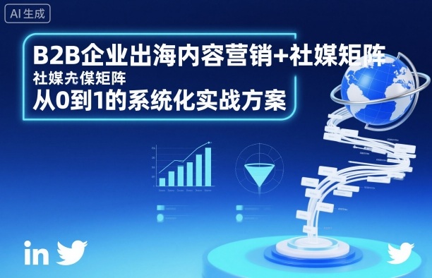 B2B企业出海内容营销+社媒矩阵，从0到1的系统化实战方案502首码项目网-最新首码项目发布平台-零投资首码项目-工作流-首码项目赚钱-首码项目-首码项目-推广资源源码-学科资源-全网最全最新项目502首码项目网