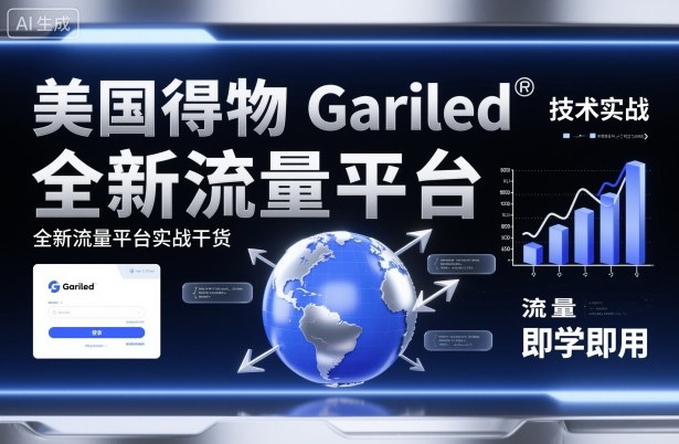 美国得物Gariled技术实战，全新流量平台​实战干货，即学即用502首码项目网-最新首码项目发布平台-零投资首码项目-工作流-首码项目赚钱-首码项目-首码项目-推广资源源码-学科资源-全网最全最新项目502首码项目网