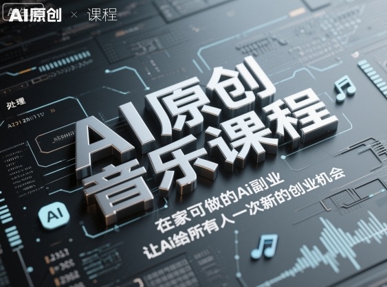 AI原创音乐课程，在家可做的Ai副业，让Ai给所有人一次新的创业机会502首码项目网-最新首码项目发布平台-零投资首码项目-工作流-首码项目赚钱-首码项目-首码项目-推广资源源码-学科资源-全网最全最新项目502首码项目网