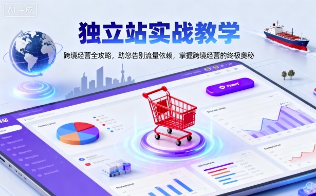 独立站实战教学，跨境经营全攻略，助您告别流量依赖，掌握跨境经营的终极奥502首码项目网-最新首码项目发布平台-零投资首码项目-工作流-首码项目赚钱-首码项目-首码项目-推广资源源码-学科资源-全网最全最新项目502首码项目网