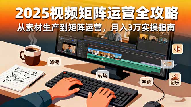 2025短视频矩阵运营全攻略：从素材生产到矩阵运营，月入3万实操指南502首码项目网-最新首码项目发布平台-零投资首码项目-工作流-首码项目赚钱-首码项目-首码项目-推广资源源码-学科资源-全网最全最新项目502首码项目网