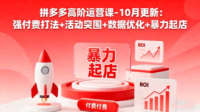 拼多多高阶运营课-10月更新：强付费打法+活动突围+数据优化+暴力起店502首码项目网-最新首码项目发布平台-零投资首码项目-工作流-首码项目赚钱-首码项目-首码项目-推广资源源码-学科资源-全网最全最新项目502首码项目网