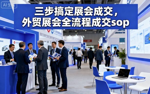 三步搞定展会成交，外贸展会全流程成交sop502首码项目网-最新首码项目发布平台-零投资首码项目-工作流-首码项目赚钱-首码项目-首码项目-推广资源源码-学科资源-全网最全最新项目502首码项目网