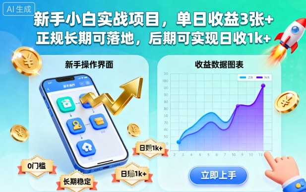 新手小白实战项目，单日收益3张+，正规长期可落地，后期可实现日收1k+【揭秘】502首码项目网-最新首码项目发布平台-零投资首码项目-工作流-首码项目赚钱-首码项目-首码项目-推广资源源码-学科资源-全网最全最新项目502首码项目网