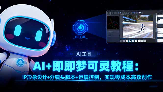 AI+即梦可灵教程：IP形象设计+分镜头脚本+运镜控制，实现零成本高效创作502首码项目网-最新首码项目发布平台-零投资首码项目-工作流-首码项目赚钱-首码项目-首码项目-推广资源源码-学科资源-全网最全最新项目502首码项目网
