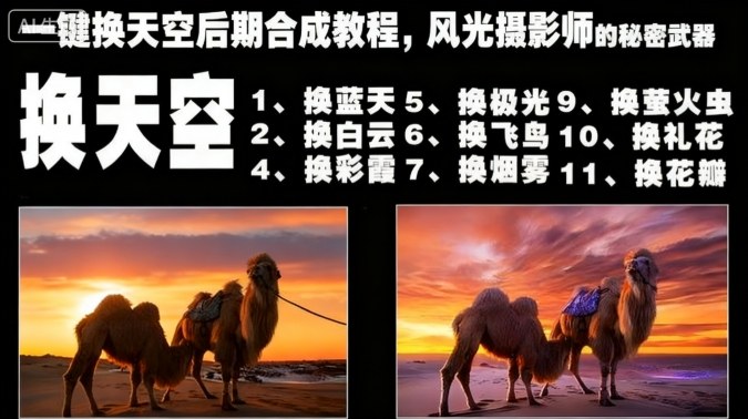 一键换天空后期合成教程，风光摄影师的秘密武器502首码项目网-最新首码项目发布平台-零投资首码项目-工作流-首码项目赚钱-首码项目-首码项目-推广资源源码-学科资源-全网最全最新项目502首码项目网