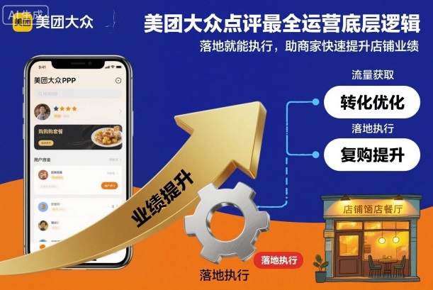 美团大众点评最全运营底层逻辑，落地就能执行，助商家快速提升店铺业绩502首码项目网-最新首码项目发布平台-零投资首码项目-工作流-首码项目赚钱-首码项目-首码项目-推广资源源码-学科资源-全网最全最新项目502首码项目网