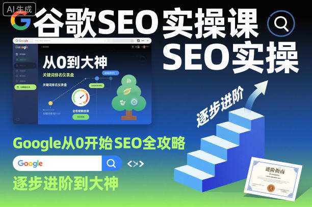 谷歌SEO实操课，Google从0开始SEO全攻略，逐步进阶到大神502首码项目网-最新首码项目发布平台-零投资首码项目-工作流-首码项目赚钱-首码项目-首码项目-推广资源源码-学科资源-全网最全最新项目502首码项目网