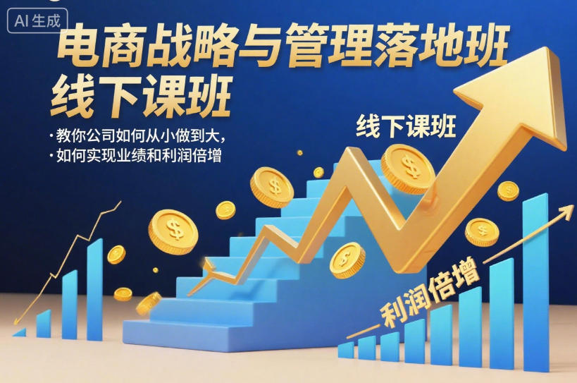 电商战略与管理落地班线下课，教你公司如何从小做到大，如何实现业绩和利润倍增【录音】502首码项目网-最新首码项目发布平台-零投资首码项目-工作流-首码项目赚钱-首码项目-首码项目-推广资源源码-学科资源-全网最全最新项目502首码项目网