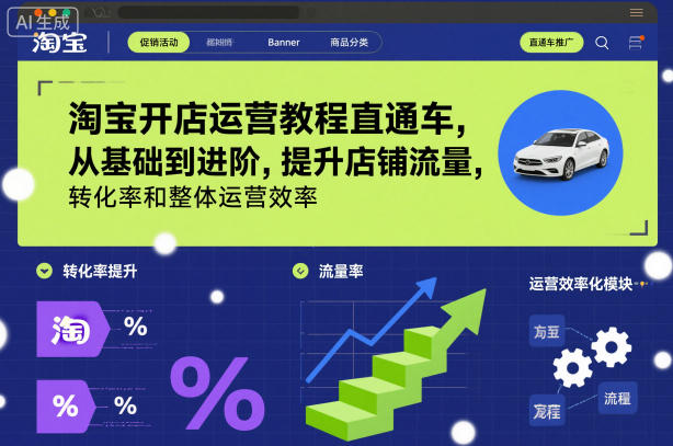 淘宝开店运营教程直通车，从基础到进阶，提升店铺流量，转化率和整体运营效率(更新11月)502首码项目网-最新首码项目发布平台-零投资首码项目-工作流-首码项目赚钱-首码项目-首码项目-推广资源源码-学科资源-全网最全最新项目502首码项目网