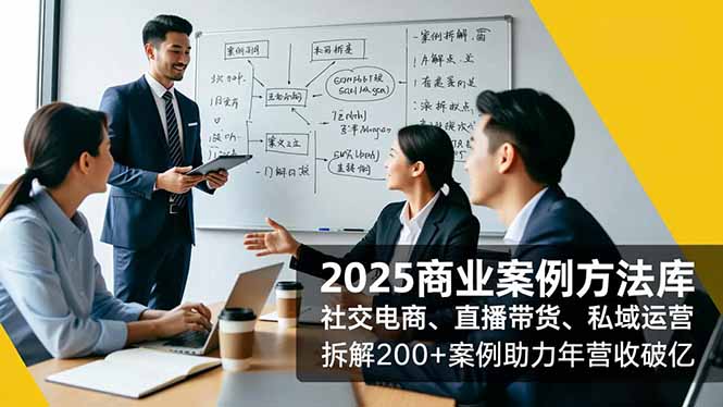 2025商业案例方法库，社交电商、直播带货、私域运营，拆解200+案例助力年营收破亿502首码项目网-最新首码项目发布平台-零投资首码项目-工作流-首码项目赚钱-首码项目-首码项目-推广资源源码-学科资源-全网最全最新项目502首码项目网