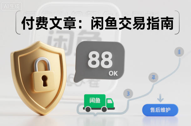 付费文章：闲鱼交易指南，怎么才能降低被坑被马扁的概率502首码项目网-最新首码项目发布平台-零投资首码项目-工作流-首码项目赚钱-首码项目-首码项目-推广资源源码-学科资源-全网最全最新项目502首码项目网