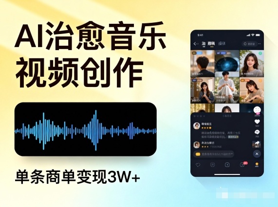 AI做治愈音乐视频，多平台投稿，单条商单变现3W+502首码项目网-最新首码项目发布平台-零投资首码项目-工作流-首码项目赚钱-首码项目-首码项目-推广资源源码-学科资源-全网最全最新项目502首码项目网