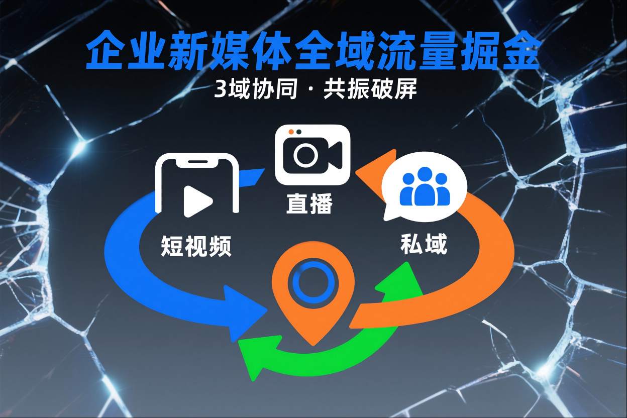 短视频全域商业模式，企业新媒体全域流量掘金，3域协同，共振破屏，短视频-直播-私域-地域502首码项目网-最新首码项目发布平台-零投资首码项目-工作流-首码项目赚钱-首码项目-首码项目-推广资源源码-学科资源-全网最全最新项目502首码项目网