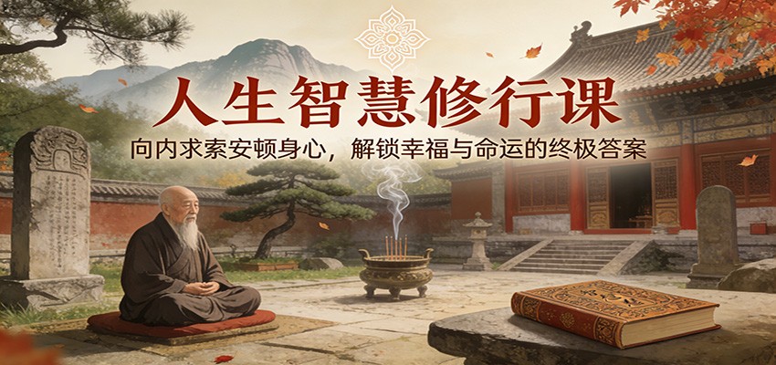 人生智慧修行课：向内求索安顿身心，解锁幸福与命运的终极答案502首码项目网-最新首码项目发布平台-零投资首码项目-工作流-首码项目赚钱-首码项目-首码项目-推广资源源码-学科资源-全网最全最新项目502首码项目网