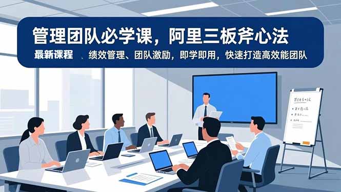 管理团队必学课，阿里三板斧心法、绩效管理、团队激励，即学即用，快速打造高效能团队502首码项目网-最新首码项目发布平台-零投资首码项目-工作流-首码项目赚钱-首码项目-首码项目-推广资源源码-学科资源-全网最全最新项目502首码项目网