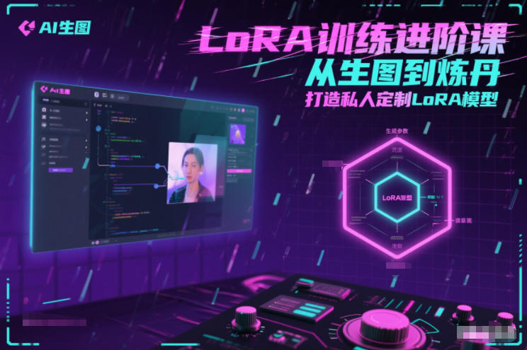LoRA训练进阶课，从生图到炼丹，打造私人定制LoRA模型502首码项目网-最新首码项目发布平台-零投资首码项目-工作流-首码项目赚钱-首码项目-首码项目-推广资源源码-学科资源-全网最全最新项目502首码项目网