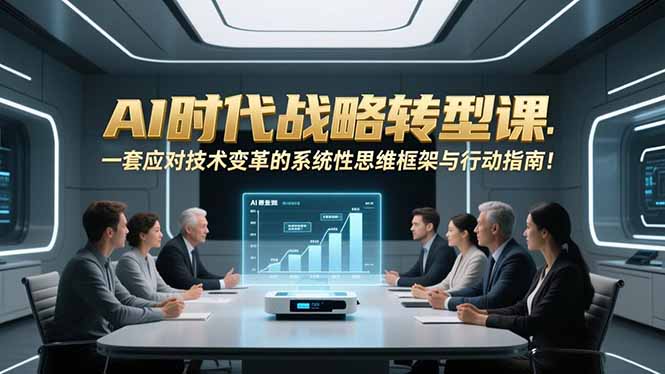 AI时代战略转型课:一套应对技术变革的系统性思维框架与行动指南!502首码项目网-最新首码项目发布平台-零投资首码项目-工作流-首码项目赚钱-首码项目-首码项目-推广资源源码-学科资源-全网最全最新项目502首码项目网