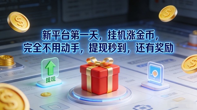 新平台第一天，挂G涨金币，完全不用动手，提现秒到，还有奖励【揭秘】502首码项目网-最新首码项目发布平台-零投资首码项目-工作流-首码项目赚钱-首码项目-首码项目-推广资源源码-学科资源-全网最全最新项目502首码项目网