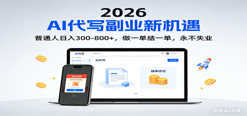 2026 副业首选!AI 代写日入 300-800,普通人0门槛,做一单结一单!502首码项目网-最新首码项目发布平台-零投资首码项目-工作流-首码项目赚钱-首码项目-首码项目-推广资源源码-学科资源-全网最全最新项目502首码项目网