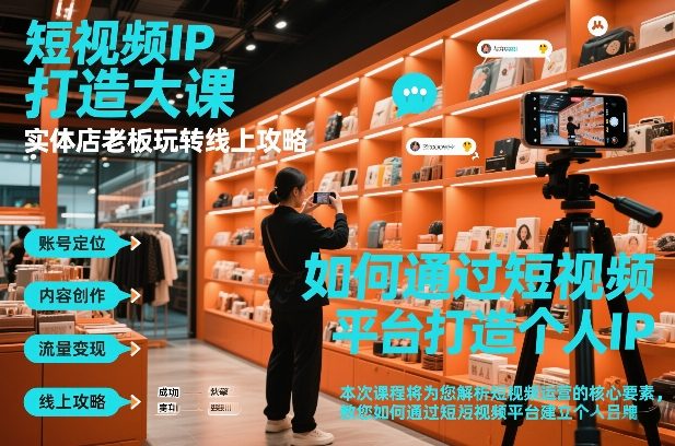 短视频ip打造大课,实体店老板玩转线上攻略502首码项目网-最新首码项目发布平台-零投资首码项目-工作流-首码项目赚钱-首码项目-首码项目-推广资源源码-学科资源-全网最全最新项目502首码项目网