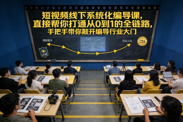 短视频线下系统化编导课，直接帮你打通从0到1的全链路，手把手带你敲开编导行业大门502首码项目网-最新首码项目发布平台-零投资首码项目-工作流-首码项目赚钱-首码项目-首码项目-推广资源源码-学科资源-全网最全最新项目502首码项目网