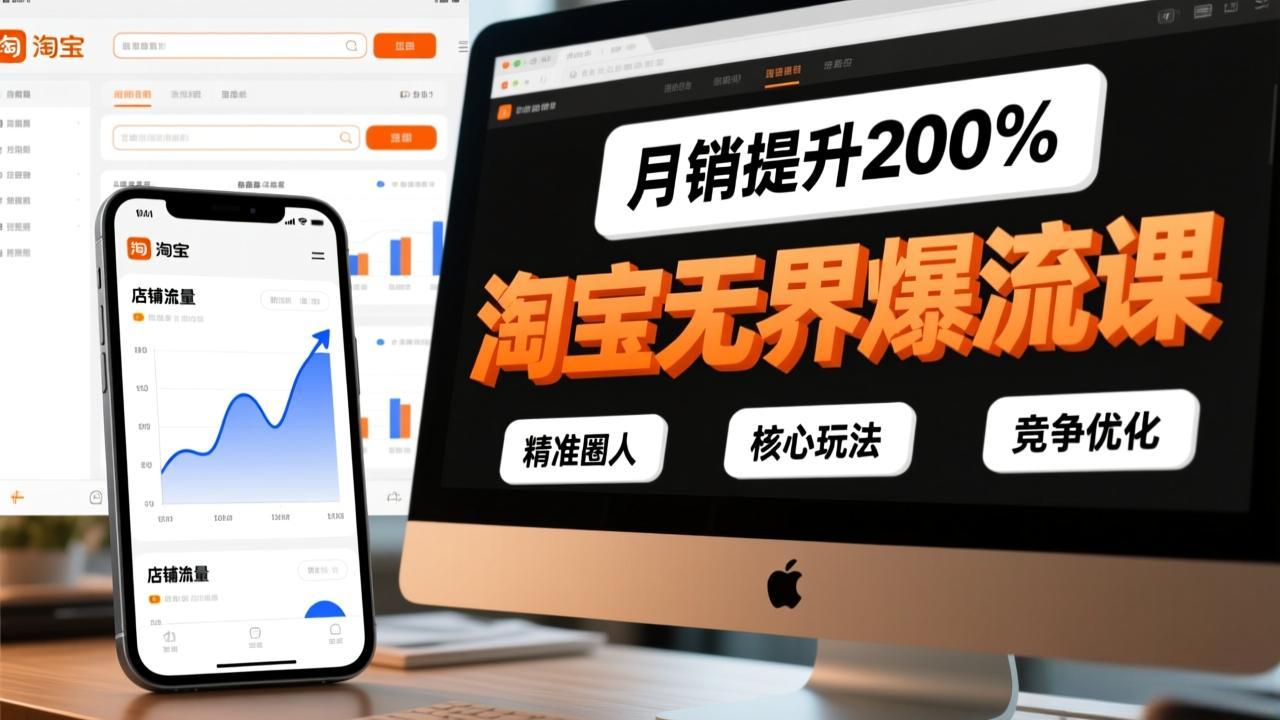 淘宝无界爆流课,精准圈人、核心玩法、竞争优化,快速引爆店铺流量,月销提升200%502首码项目网-最新首码项目发布平台-零投资首码项目-工作流-首码项目赚钱-首码项目-首码项目-推广资源源码-学科资源-全网最全最新项目502首码项目网