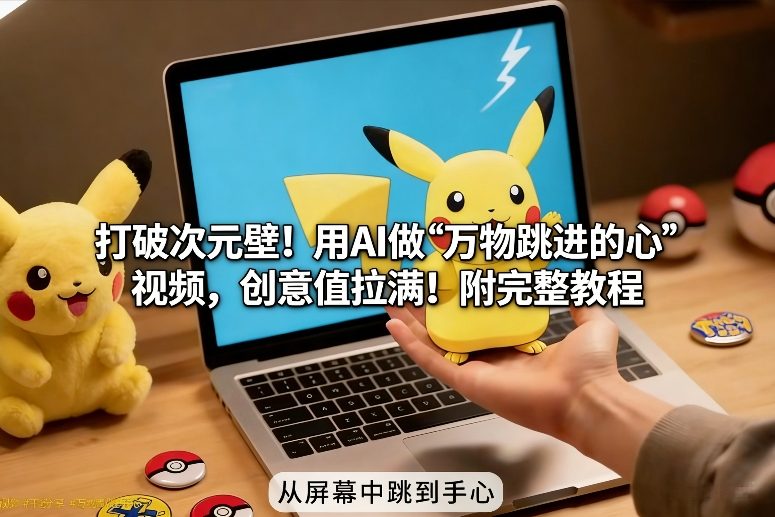 打破次元壁！用AI做【万物跳进手心】视频，创意值拉满！附完整教程502首码项目网-最新首码项目发布平台-零投资首码项目-工作流-首码项目赚钱-首码项目-首码项目-推广资源源码-学科资源-全网最全最新项目502首码项目网