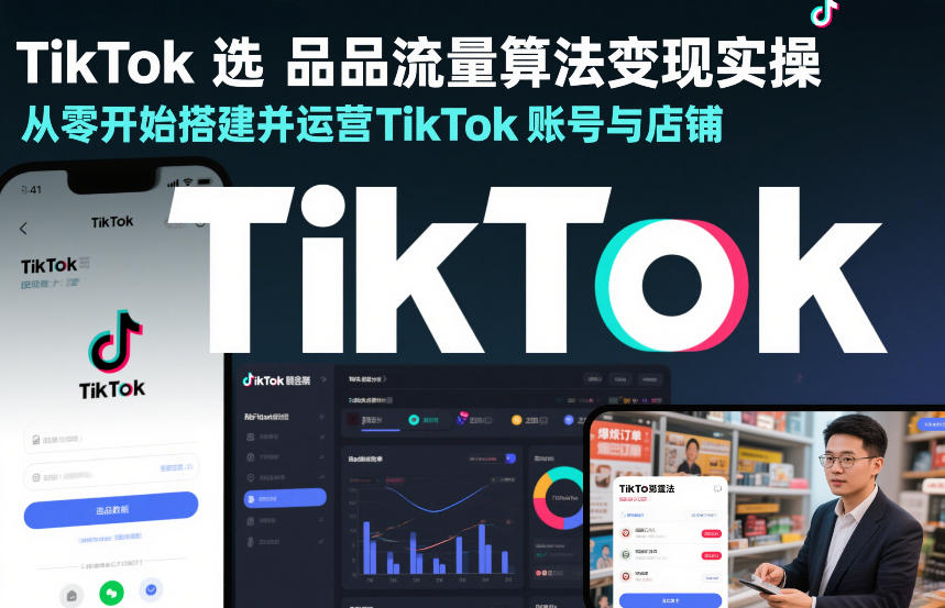 TikTok选品流量算法变现实操,从零开始搭建并运营TikTok账号与店铺502首码项目网-最新首码项目发布平台-零投资首码项目-工作流-首码项目赚钱-首码项目-首码项目-推广资源源码-学科资源-全网最全最新项目502首码项目网