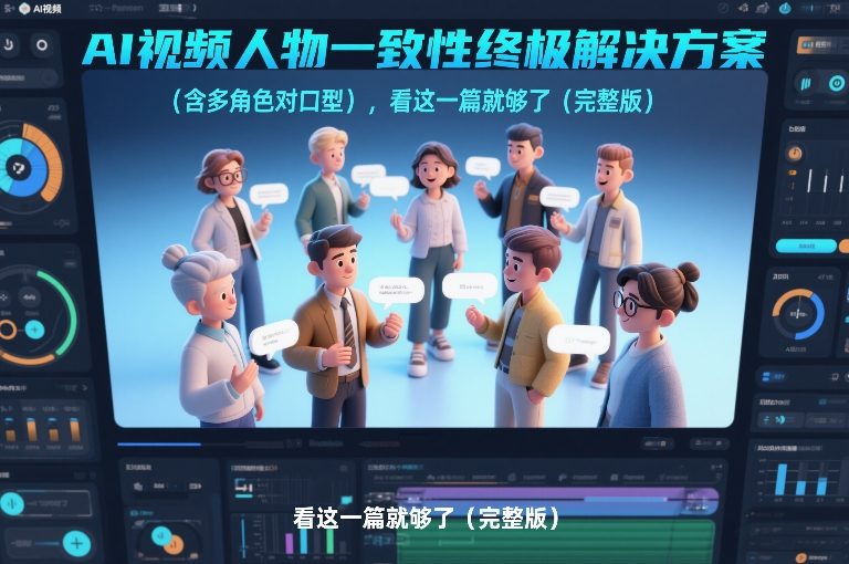 AI视频人物一致性终极解决方案(含多角色对口型),看这一篇就够了(完整版)502首码项目网-最新首码项目发布平台-零投资首码项目-工作流-首码项目赚钱-首码项目-首码项目-推广资源源码-学科资源-全网最全最新项目502首码项目网